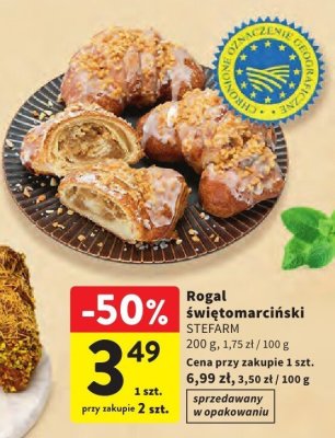 Rogal świętomarcińki Stefarm 200 g, 1,75 zł / 100 g promocja w Intermarche