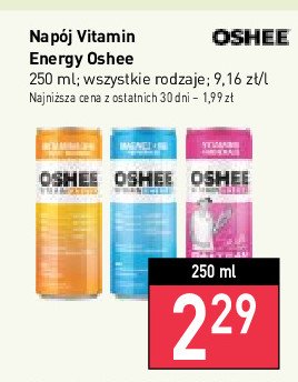 Napój witaminy + magnez Oshee vitamin energy promocja