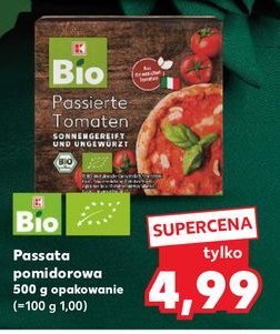 Passata pomidorowa K-classic bio promocja w Kaufland