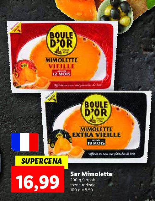 Ser mimolette extra vieille Boule d'or promocja