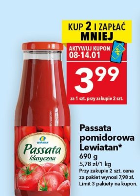 Passata pomidorowa Lewiatan promocja w LEWIATAN
