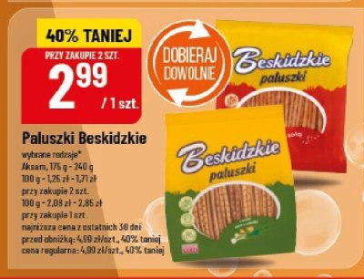 Paluszki Beskidzkie Aksam promocja w POLOmarket