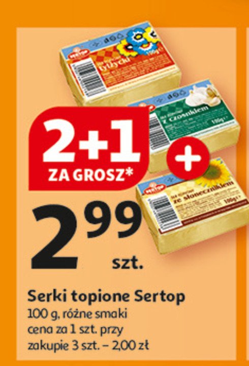 Ser topiony z czosnkiem Sertop tychy promocja