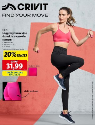 Legginsy termiczne damskie xs-l Crivit promocja