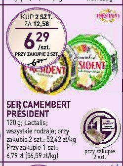 Ser zioła prowansalskie President camembert promocja w Stokrotka