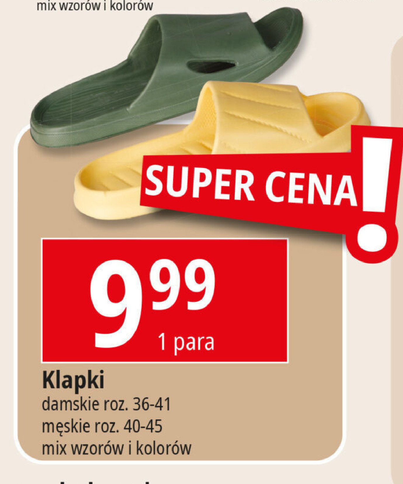 Klapki męskie 40-45 promocja