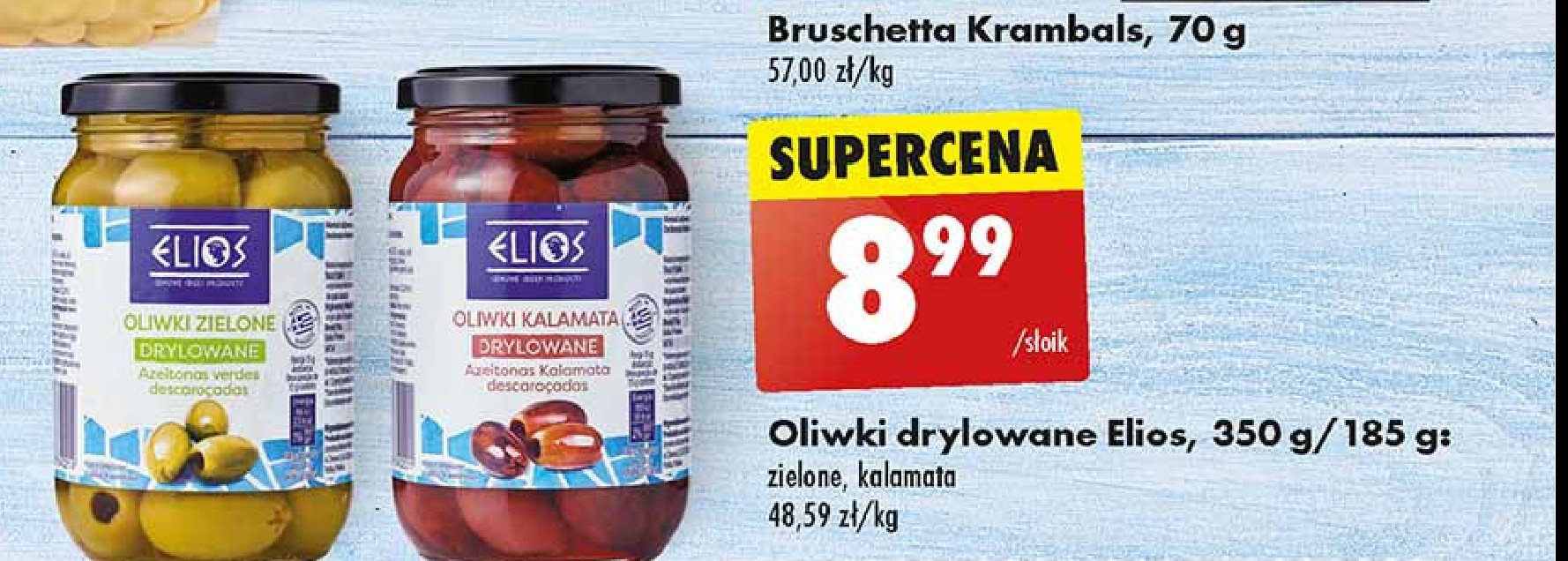 Oliwki zielone drylowane Elios promocja