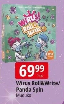 Gra Wirus Roll&Write/Panda Spin promocja w Leclerc