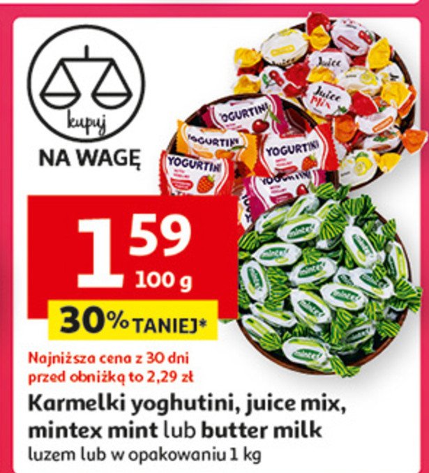 Cukierki mintex Roshen promocja w Auchan