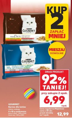 Karma dla kotów różne rodzaje 4x85g  promocja w Kaufland