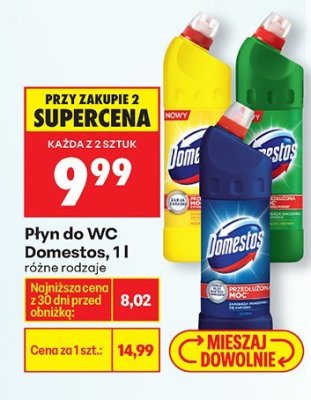 Płyn do WC, 1 l różne rodzaje promocja w Biedronka