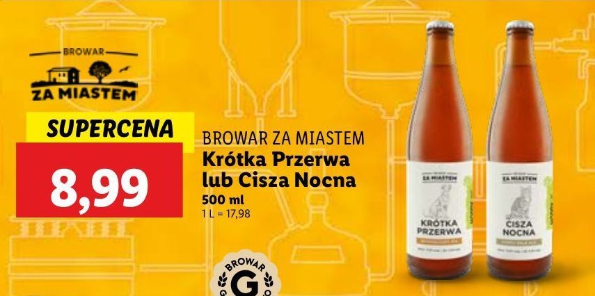 Piwo CISZA NOCNA promocja w Lidl