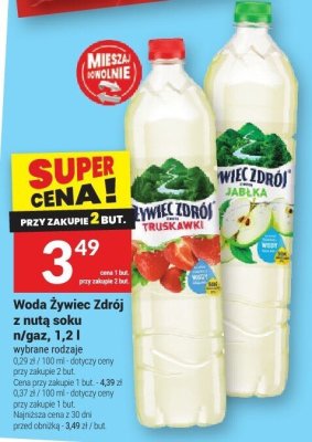 Woda Żywiec Zdrój z nutą soku n/gaz, 1,2 l promocja w Twój Market