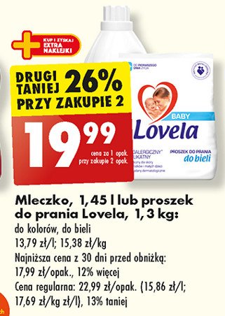 Mleczko do prania do kolorów Lovela baby promocja