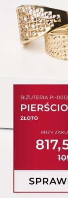 Pierścionek złoto PI-001256 promocja w Briju
