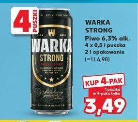 Piwo Warka Strong promocja w Prim Market