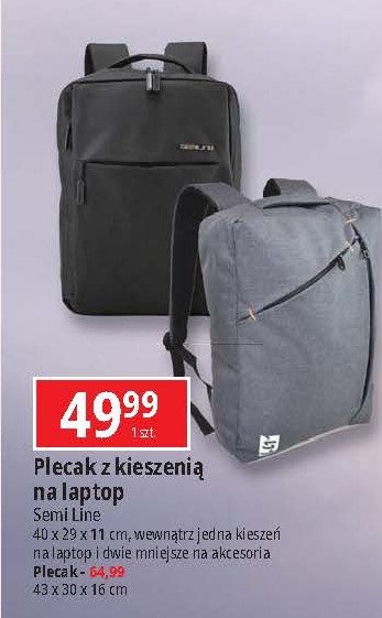 Plecak na laptop Semi line promocja