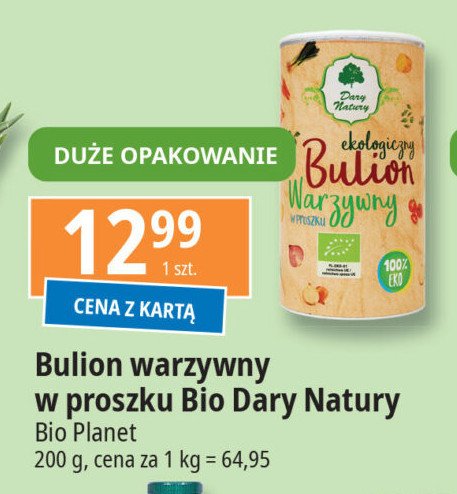 Bulion warzywny Dary natury promocja w Leclerc