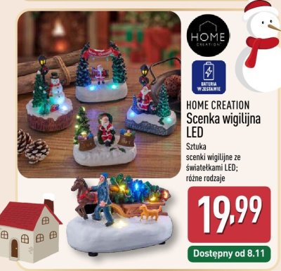 Scenka wigilijna LED  promocja w Aldi