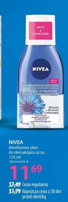 Płyn NIVEA dwufazowy płyn do demakijażu oczu, 125 ml promocja w Hebe
