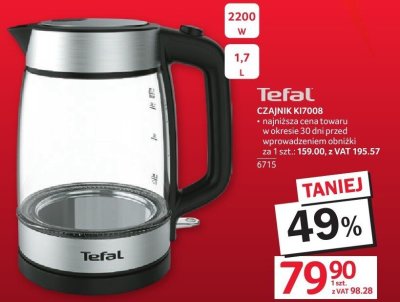 Czajnik KI700B Tefal promocja w Selgros