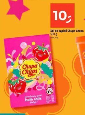 Sól do kąpieli Chupa Chups Strawberry Swirl 500 g promocja w Dealz