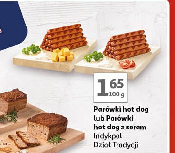 Parówki hot dog z serem Indykpol promocja