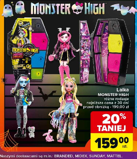 Lalka monster high upiorne halloween promocja w Carrefour