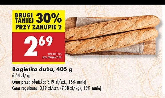 Bagietka duża promocja w Biedronka