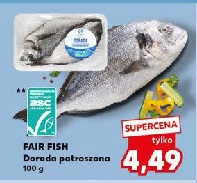 Dorada patroszona FAIR FISH promocja w Kaufland