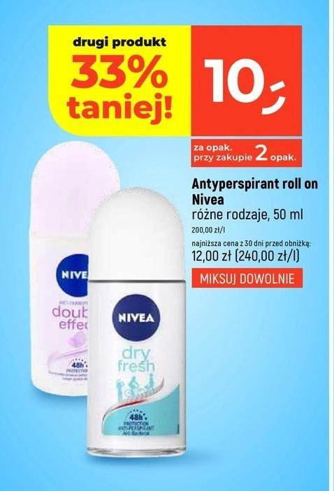 Antyperspirant NIVEA DOUBLE EFFECT promocja
