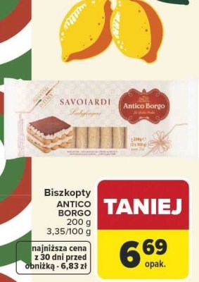 Biszkopty Savoiardi promocja w Carrefour