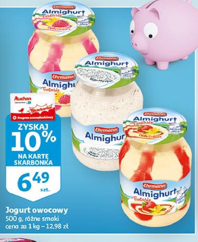 Jogurt naturalny Ehrmann almighurt promocja