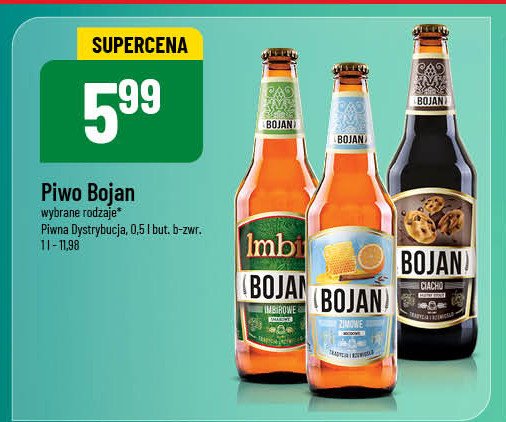 Piwo Bojan imbir promocja w POLOmarket