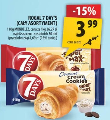 Ciastka Rogal 7 Day's (cały asortyment) promocja w Arhelan