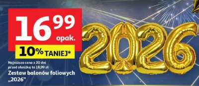 Zestaw balonów foliowych 2026 promocja w Auchan