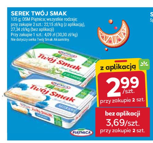 Serek śmietankowy ze szczypiorkiem Piątnica twój smak promocja