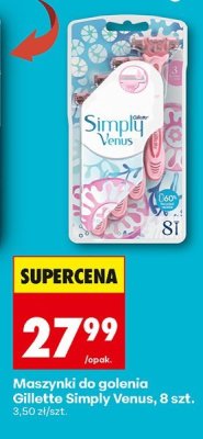 Maszynki do golenia Simply Venus 8 szt. promocja w Biedronka