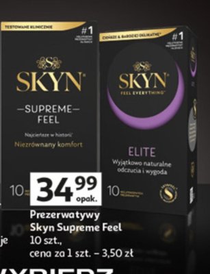 Prezerwatywy Skyn Supreme Feel promocja w Auchan