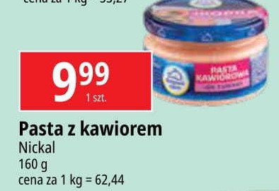 Pasta kawiorowa Nickal promocja