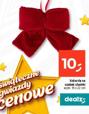 Kokarda na czubek choinki wym. 19 x 22 cm promocja w Dealz