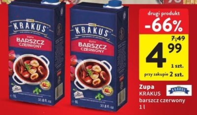 Zupa barszcz czerwony KRAKUS promocja w Intermarche