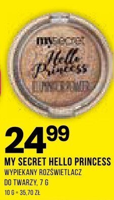 Wypiekany rozświetlacz My Secret Hello Princess promocja w Drogerie Natura