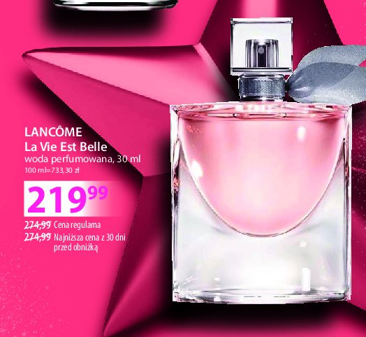 Woda perfumowana Lancome la vie est belle promocja w Hebe