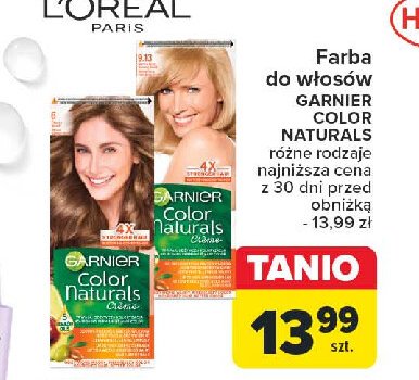 Krem koloryzuj膮cy do w艂os贸w 9.13 Garnier color naturals creme promocja