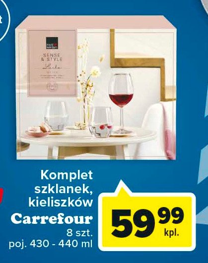 Komplet szklanek Carrefour promocja