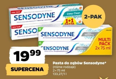 Pasta do zębów różne rodzaje 2-pak promocja w Netto
