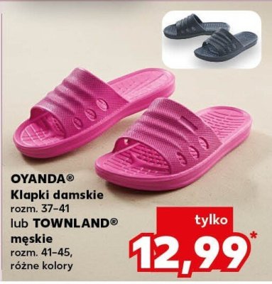 Klapki damskie lub męskie promocja w Kaufland