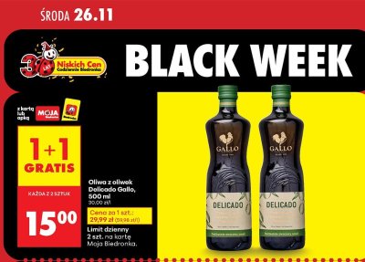 Oliwa z oliwek Delicado Gallo, 500 ml promocja w Biedronka