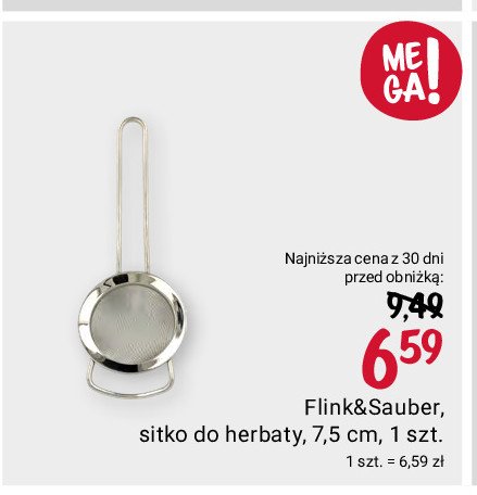 Sitko do herbaty 7 cm Flink & sauber promocja